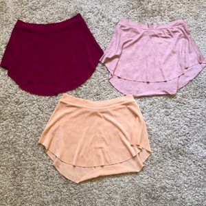 Set of 3 Bullet Pointe skirts